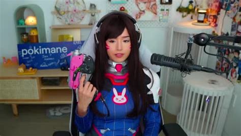 Pokimane Nudes D.Va Cosplay .